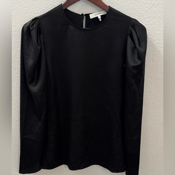 NWOT Frame Black Blouse size S - Picture 2 of 4